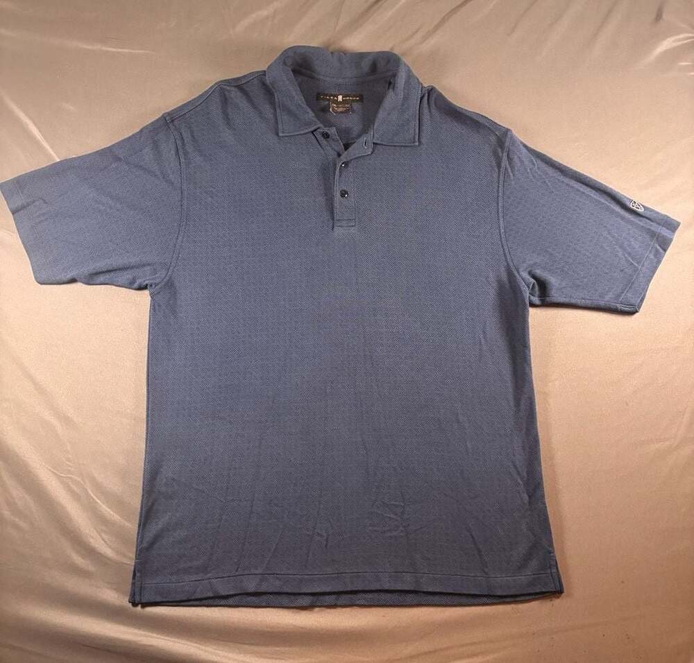 Tiger Woods Nike Golf Polo Shirt Blue Short Sleeve